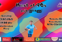 Best of 90s Party im Wartbergbad Alzey am 31.07.2021