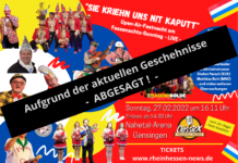 OPEN-AIR-Fastnacht in der NAHETAL-ARENA für Fastnachtssonntag abgesagt
