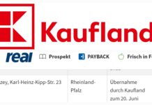 Real wird am 20.Juni 2022 zu Kaufland