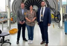 Bundespolitikerin besucht Lufthansa Aero in Alzey