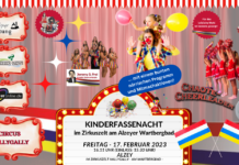 Kinderfassenacht in der Manege – Fastnacht für Familien im Zirkuszelt am Fastnachtsfreitag