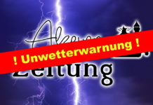 VORABINFORMATION UNWETTER vor SCHWEREM GEWITTER