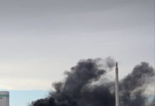 Großbrand im Industriegebiet Worms-Nord