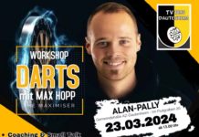 Dart-Workshop mit Max „Maximiser“ Hopp am 23.03.2024 in Alzey-Dautenheim
