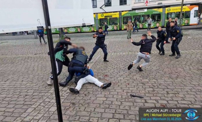Messerattacke auf dem Mannheimer Marktplatz 31.05.2024