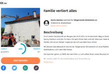 Solidarität nach Hausbrand: Bürgerverein Dintesheim e.V. startet Spendenaktion für betroffene Familie