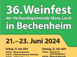 Weinfest der Verbandsgemeinde Alzey-Land 2024 in Bechenheim