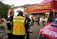 Große Waldbrandübung der VG Alzey-Land im Vorholz