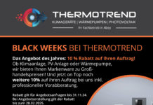 BLACK WEEK bei Thermotrend Alzey – 10% Zusatzrabatt