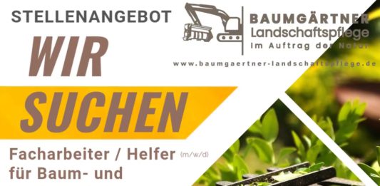 Facharbeiter / Helfer für Baum- und Heckenschnitt gesucht (m/w/d)