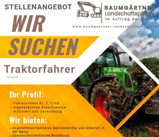 Traktorfahrer gesucht