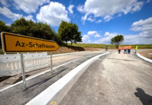 Gasleitung ist am Netz: Kreisverkehr bei Schafhausen vollständig freigegeben