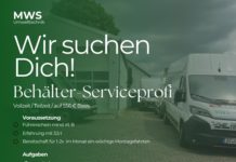 MWS Umwelttechnik sucht Mitarbeiter für Behälterservice