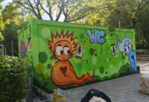 Bunte Akzente für den Spielplatz in der Pfalzgrafenstraße