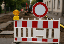 Bahnübergang in der Wormser Straße für eine Nacht voll gesperrt