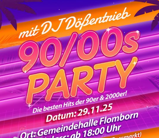 90er/2000er-Debütparty in Flomborn