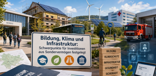 Bildung, Klima und Infrastruktur: Schwerpunkte für Investitionen aus Sondervermögen festgelegt