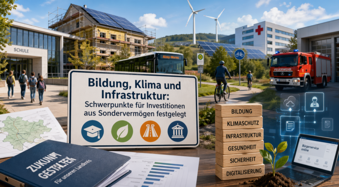 Bildung, Klima und Infrastruktur: Schwerpunkte für Investitionen aus Sondervermögen festgelegt