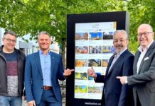 Digitale Infos auf einen Blick / Neue Stele auf dem Obermarkt erweitert Angebot in der Innenstadt