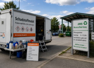 Schadstoffmobil am Wertstoffhof Alzey