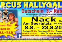 Manege frei in Nack: Circus Hallygally gastiert am Sportplatz