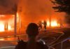 Großbrand in der Wilhelmstraße in Alzey