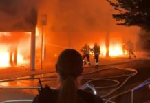 Großfeuer in der Wilhelmstraße in Alzey