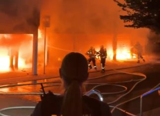 Großfeuer in der Wilhelmstraße in Alzey