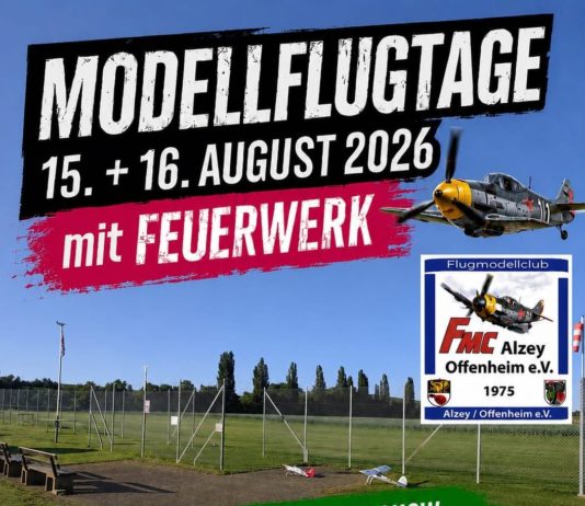 46. Alzey-Offenheimer Modellflugtage: Zwei Tage Flugshows für die ganze Familie