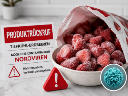 Rückruf bei KAUFLAND: Tiefgekühlte Erdbeeren könnten Noroviren enthalten