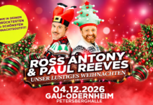 Ross Antony und Paul Reeves bringen „Unser lustiges Weihnachten“ nach Gau-Odernheim