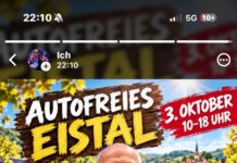 Autofreies Eistal am 3. Oktober: 20 Kilometer freie Fahrt – in Eisenberg ist auch Mario Basler dabei