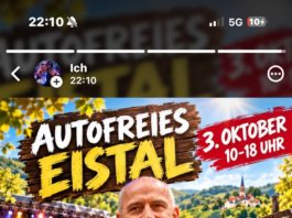 Autofreies Eistal am 3. Oktober: 20 Kilometer freie Fahrt – in Eisenberg ist auch Mario Basler dabei