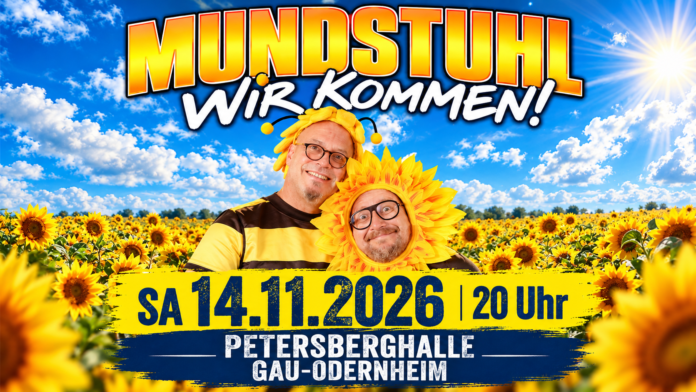 Mundstuhl im Sonnenblumenfeld