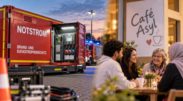 Landkreis Alzey-Worms investiert in eine Notstromversorgung des Brand- und Katastrophenschutzes und unterstützt Café Asyl